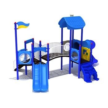 OEM Parco giochi acquatici all'aperto Slide Playhouse di plastica per bambini giocare