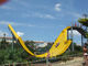 Metri multicolori dell'acquascivolo del pendolo dello scorrevole del parco dell'acqua di forma della banana 12