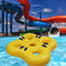 Piscine gonfiabili Anello galleggiante Kayak Aqua Parco acquatico a tema Grande Corno attrezzature di scivolo