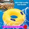 Parco tematico Aqua Slide Ring gonfiabile con maniglia per giochi d'acqua