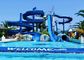 OEM Parco tematico acquatico attrezzature Piscina Passeggiate a caldo galvanizzato Slide in fibra di vetro in acciaio