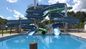 Parco acquatico in fibra di vetro OEM Slide 2 Persone Aqua Attract Parco giochi Atleti