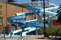8m larghezza scivolo di parco acquatico commercio scivoli commerciali in fibra di vetro per piscine private