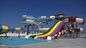 ODM attrezzature idriche parco carnevale corsa piscina accessori scivolo in fibra di vetro per bambini