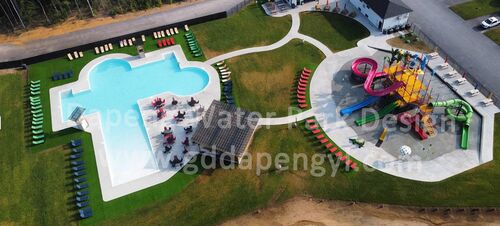 Caso del progetto campeggio del Québec: Divertimento acquatico elevato per tutte le età