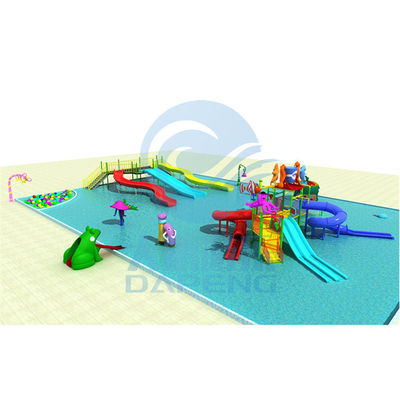 Combinato dell'acquascivolo del campo da giuoco di Aqua Park Hill Slide Ground dei bambini su misura