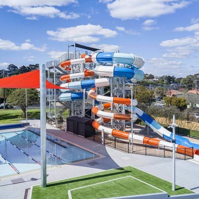 Parco Acquatico Gran gioco e scivoli tubo di fibra di vetro accessori da nuoto piscina per bambini