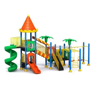 Un buon prezzo. I bambini su ordinazione della Cina parcheggiano il campo da giuoco che dell'attrezzatura la grande oscillazione di plastica dello scorrevole mette all'aperto per i bambini in linea
