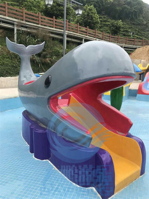 Un buon prezzo. Bambini giochi acquatici Parco giochi acquatici con piscina Passeggiate balena scivolo in fibra di vetro in linea