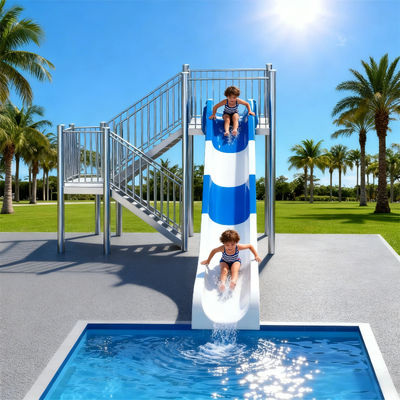 Un buon prezzo. High-Speed Water Slide Fiberglass Material Residential Hotels Parks Swimming Pool Can Personalized Design Use For Adults And Children in linea