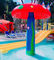 La fontana del fungo dell'acqua della vetroresina su misura per i bambini spruzza il parco