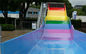 Scorrevole della famiglia della vetroresina di colore dell'arcobaleno dei bambini ampio per Aqua Park