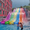 6 altezza di corsa degli acquascivoli 10m di Mat Racer Water Slide Rainbow della vetroresina dei vicoli