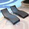 Lunghezza di alluminio della sedia di salotto del rattan del PE degli accessori della piscina della struttura 190cm