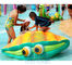 La terra della vetroresina degli elementi di Aqua Park Kids Splash Zone spruzza Shell - giallo