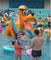 Anti UV del doppio del canale di Mini Pool Slide Fiberglass Children della piscina scorrevole del cane