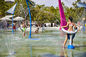 Attrezzature per parchi di divertimenti esterni giochi d'acqua scivoli in fibra di vetro set personalizzato