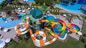 Parco di divertimenti Grandi attrezzature di gioco sopra la piscina terra Slide bambini