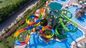 Parco di divertimenti Grandi attrezzature di gioco sopra la piscina terra Slide bambini