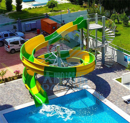 3 metri scorrevole verde e giallo aperto d'altezza di scorrevole del corpo, della piscina