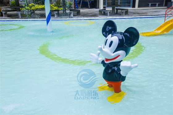 Un buon prezzo. Parco di Mickey Mouse Splash Pad Water Toy Fiberglass For Children Aqua in linea