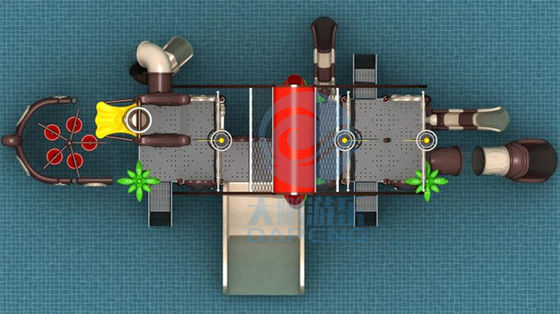 Un buon prezzo. La grande nave di pirata all'aperto dell'acquascivolo dei bambini disegna l'anti elettricità statica UV in linea