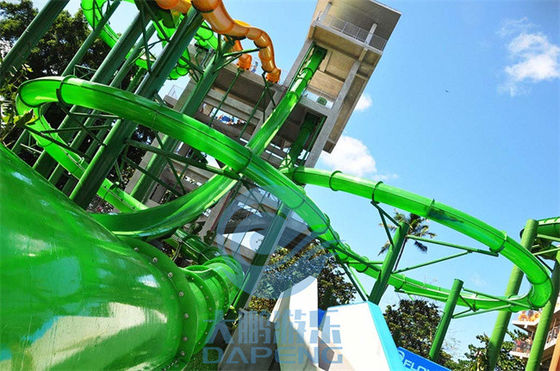 Un buon prezzo. Acquascivolo adulto verde trasparente di torsione di caduta libera dell'acquascivolo 16m di Aqualoop in linea
