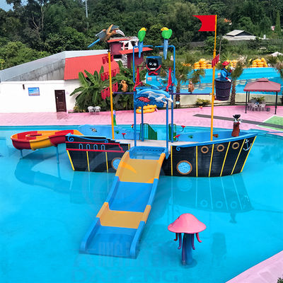 Campo da giuoco Aqua Park Slides della ruggine della nave di pirata dello scorrevole della torre di acqua della vetroresina anti