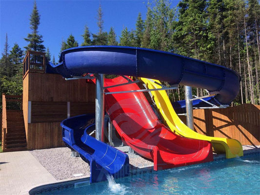 Altezza di Aqua Park Equipment 4.5m della vetroresina dell'acquascivolo della piscina dell'hotel