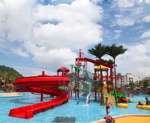 Un buon prezzo. Camera di rimbalzo dell'acqua della vetroresina dell'OEM Aqua Park Playground Water Slide grande in linea