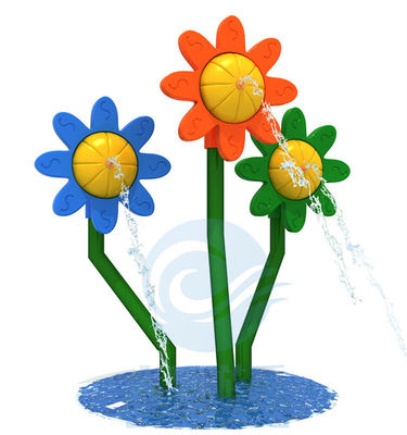 I bambini di altezza del cuscinetto 3.0m della spruzzata dell'acqua del girasole innaffiano l'attrezzatura del gioco