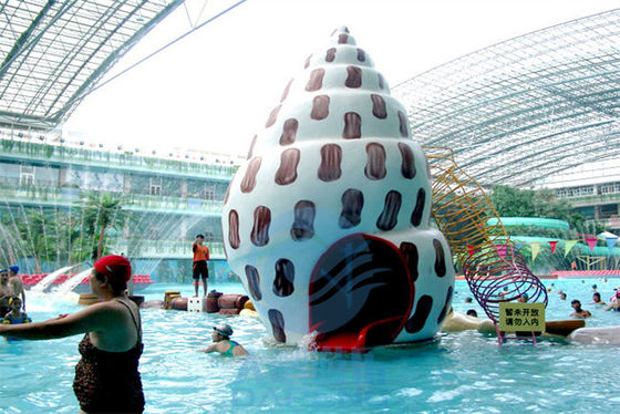 Prova della ruggine del cuscinetto della spruzzata della piscina della vetroresina dello scorrevole del gioco dell'acqua della conca piccola