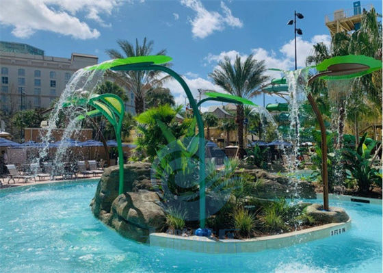 qualità Fontana ss 304 della piscina della cascata della foglia del Trapa del ramoscello per il parco della spruzzata Fabbrica