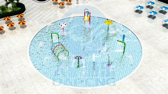 Zona di impatto dell'onda dell'acqua di Aqua Park 400㎡ dell'acquascivolo della località di soggiorno della Malesia per i bambini