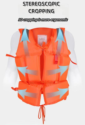 EPE spumano maglia di vita commerciale di nuoto arancio del parco dell'acqua dei giubbotti di salvataggio per gli adulti ed i bambini