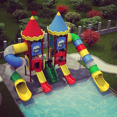 I bambini della Cina parcheggiano lo scorrevole di plastica del campo da giuoco all'aperto di Aqua Park Water Games Pool di asilo dell'attrezzatura del campo da giuoco