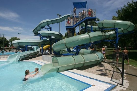 Aqua Water Play Kids Tube Slide Set Fibra di vetro Parco giocattoli attrezzature per piscina