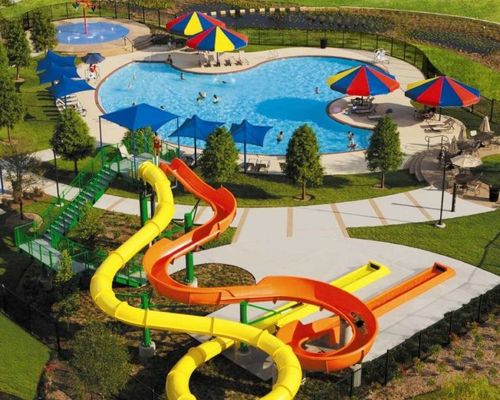 Parco acquatico di nuoto all'aperto Fibra di vetro per bambini attrezzature da gioco Fibra di vetro