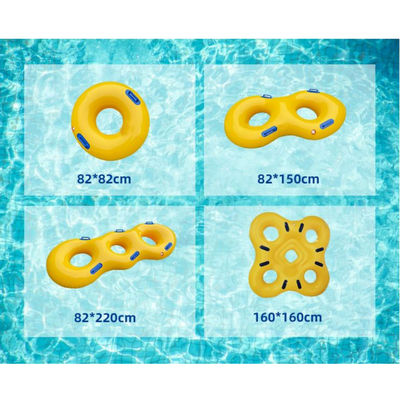 Un buon prezzo. Anello di nuoto di plastica spessito giallo Kayak per parco acquatico Slide Play in linea