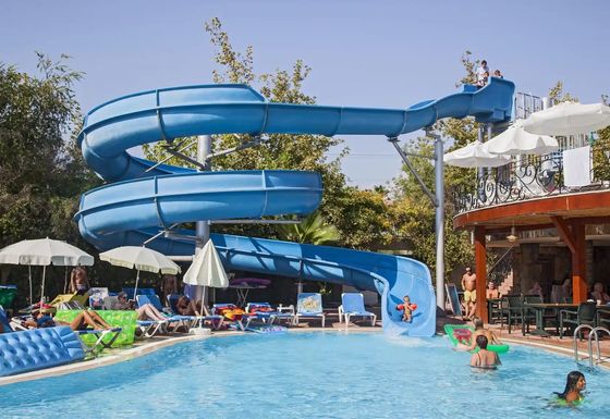 Un buon prezzo. Parco tematico di divertimenti acquatici piscina scivolo in fibra di vetro per bambini giocare colore personalizzato in linea