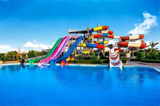 OEM Parco giochi acquatici all'aperto Bambini scivolo in fibra di vetro per piscina giochi