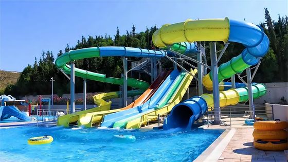 Un buon prezzo. ODM Acqua all'aperto Attrazione Parco Accessoiri piscina Scivolo in fibra di vetro per adulti in linea