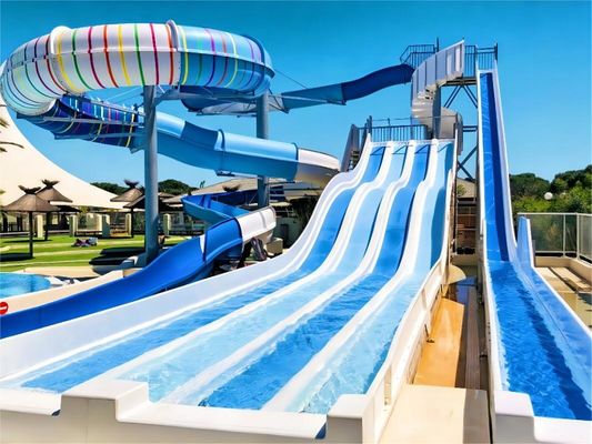 Piscine grande adulto scivolo in fibra di vetro attrezzature per parco acquatico esterno