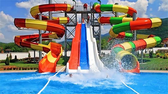 Un buon prezzo. 220m3/h Divertimento Piccolo scivolo d'acqua Bambini Parco acquatico Atleti in linea