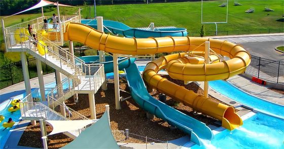 3m di altezza scivolo d'acqua in fibra di vetro bambini parco giochi per piscina