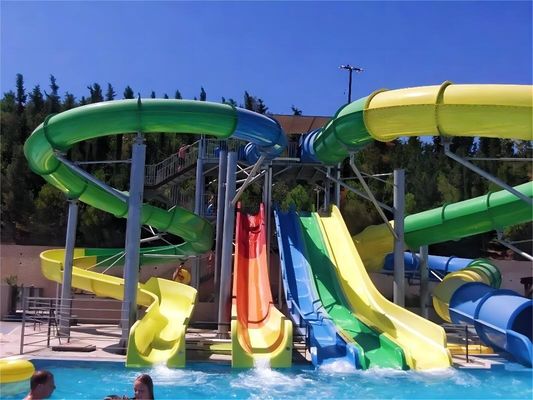 Un buon prezzo. OEM attrezzature per divertimenti acquatici scivolo in fibra di vetro per parco di divertimenti in linea