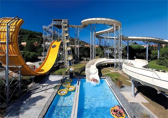 ODM Acqua Amuse Parco Acquatico Passeggiate scivolo in fibra di vetro per piscina