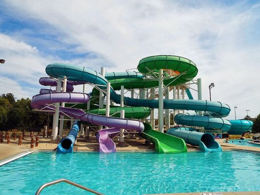 OEM Kids Aqua Parco acquatico giochi scivolo in fibra di vetro per bambini piscina