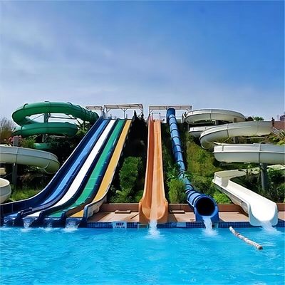 Un buon prezzo. Parco acquatico per bambini Attività di divertimento Gite scivoli in fibra di vetro per bambini in linea