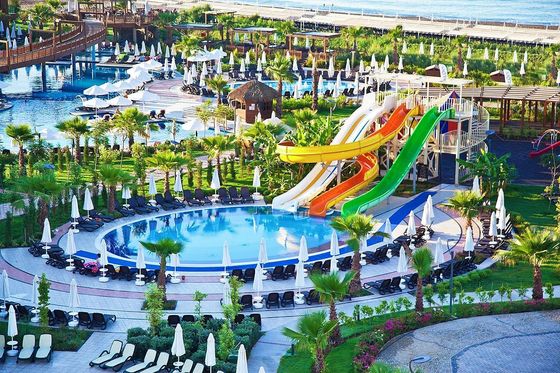 ODM Parco giochi all'aperto Piscina giochi attrezzature Giant Spiral Water Slides Set